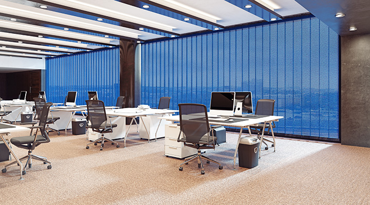 Elevate Your Business Environment with Elegant Flame Retardant Vertical Blinds