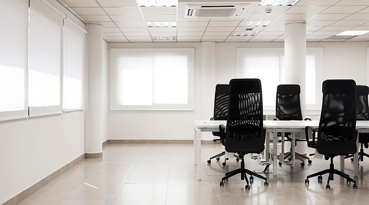 Transform Your Workspace with the Magic of Dim-Out Roller Blinds!